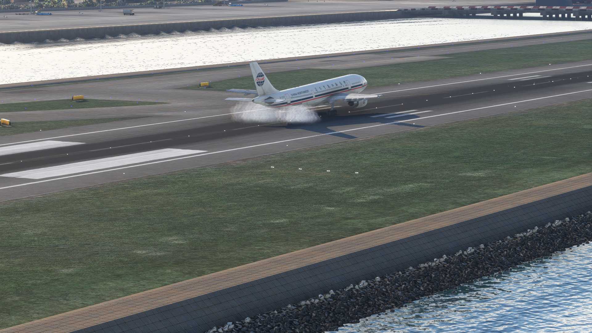 绝版图片：香港启德&amp;中国西北航空&amp;空客A300-600R-5229 