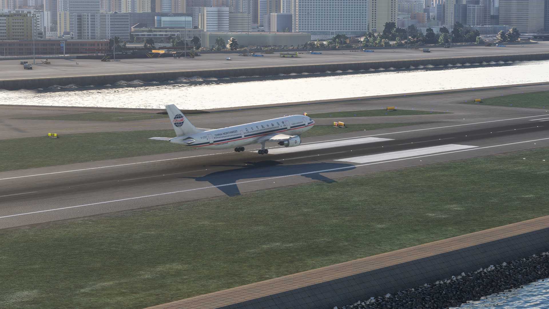 绝版图片：香港启德&amp;中国西北航空&amp;空客A300-600R-501 