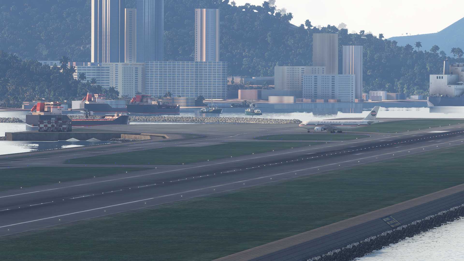 绝版图片：香港启德&amp;中国西北航空&amp;空客A300-600R-5585 