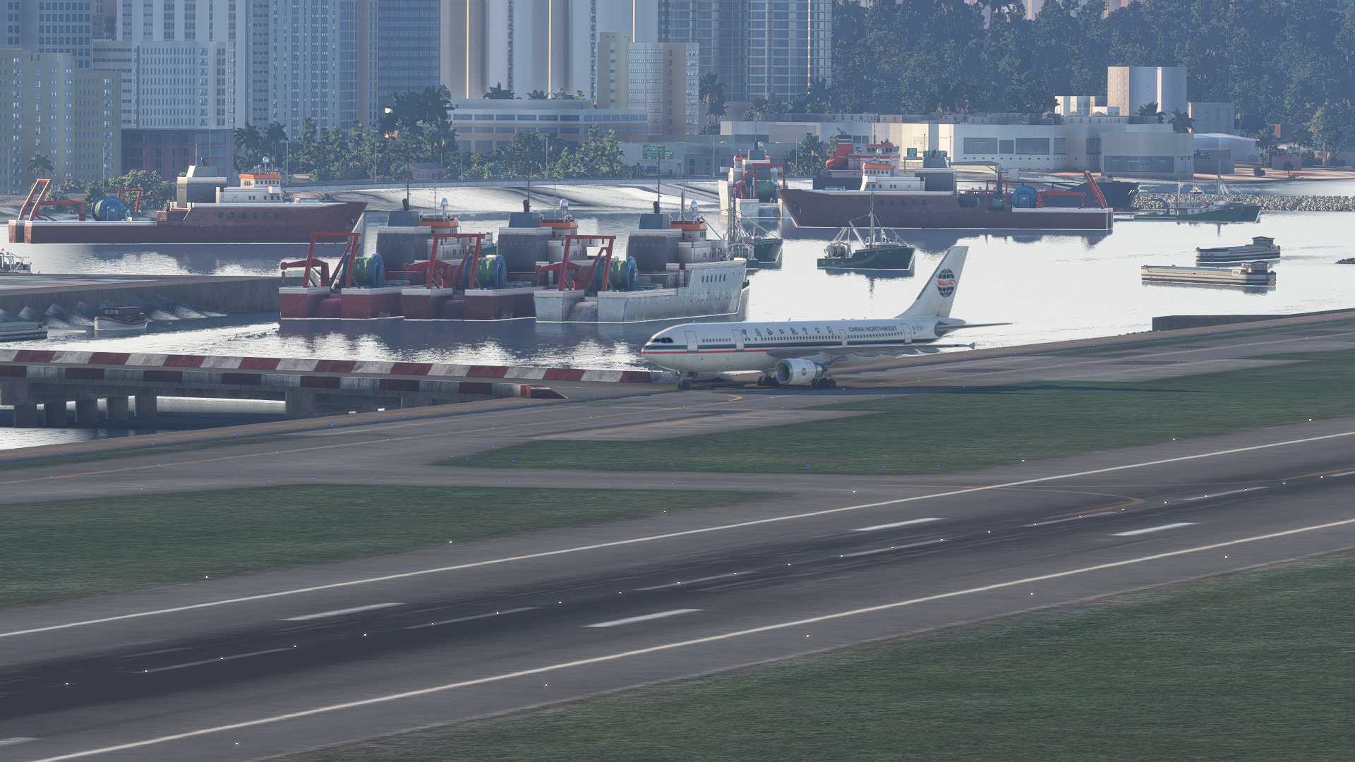绝版图片：香港启德&amp;中国西北航空&amp;空客A300-600R-1491 