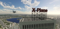 XP11 南京市中心那幢高楼居然是X-Plane大厦