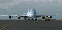 中美空中女皇殿下的冬季诱惑！PMDG747 空军一号