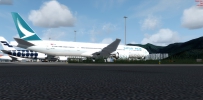 [P3D]特別版向來一瞬即逝 "CATHAY PACIIC"  Boeing 777 B-HNO @VHHH
