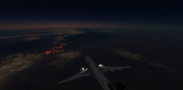 MSFS KIAH-KLAX 披星戴月