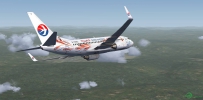FSX 东航737 西双版纳-普洱飞行