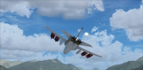 FSX steam原版地景其实也不错: 阿尔卑斯山谷