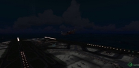 FSX B787 JetStar VHHH night view