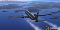 aerologic 777-200香港着陆