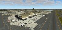 X-Plane 10 - IXEG 737 + KBOS 地景 很真实的美图