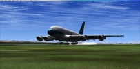 A380长水本场飞行03跑道着陆