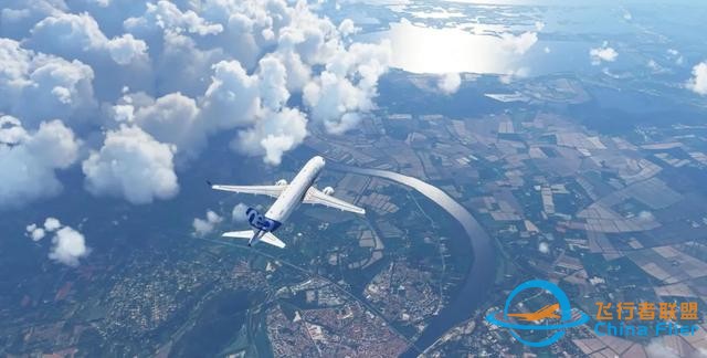 《微软模拟飞行：2020》万米高空，一览无余，脚下就是你家-3097