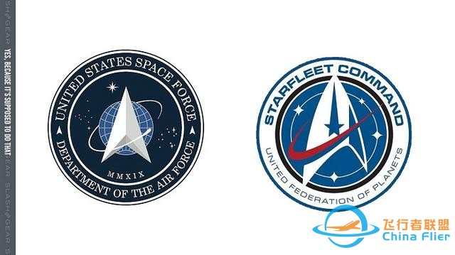 为何美国太空部队徽章像星际迷航？而后者又形似NASA？-5595