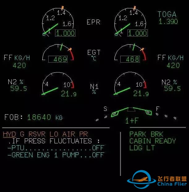 空客飞机仪表指示颜色含义-2357