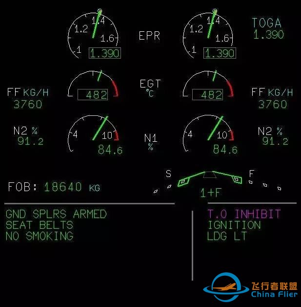 空客飞机仪表指示颜色含义-1932