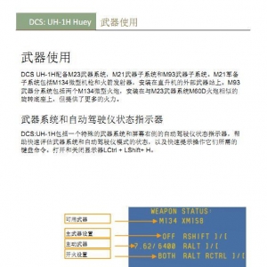 #这个游戏好玩吗# DCS UH 1H Huey休伊直升机 中文手册 武器使用